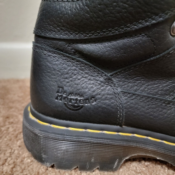 Dr. Martens Black Steel Toe Work Boots Size 7L/6M/38 - Picture 8 of 12
